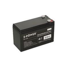 2-Power 2P7-12 12V 7Ah VRLA Batéria F2 ( Faston 250)