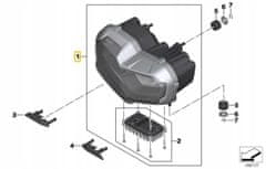 Bmw OE Full LED DRL predné svetlo BMW K80 F750 K81 F850 K82 F850 63128557220