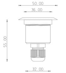 Cariitti  S-PAVER LED 3200 hl. báza, IP68