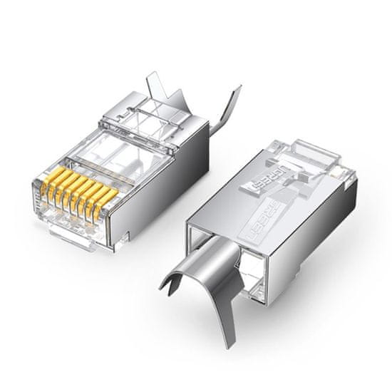 shumee Modulárna zástrčka RJ45 zástrčka 8P8C Cat 6A / 7 - SET 10 ks.