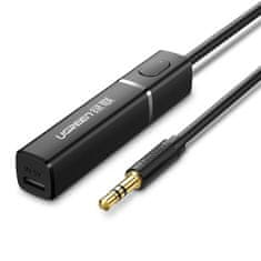 shumee Bluetooth 5.0 vysielač, bezdrôtový audio adaptér 3,5 mm mini jack, čierny