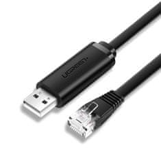 shumee Konzolový kábel, USB - RJ45 adaptér, krútená dvojlinka Ethernet kábel, 1,5 m, čierny