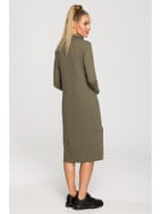 Made of Emotion Dámske mikinové šaty Hime M688 khaki XXL