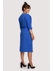 BeWear Dámske midi šaty Loni B241 kráľovsky modrá L