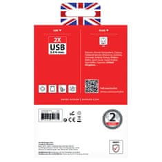 Zapardrobnych.sk USB nabíjací adaptér DC10UK pre Veľkú Britániu, 2400 mA, 2x USB výstup, SKROSS