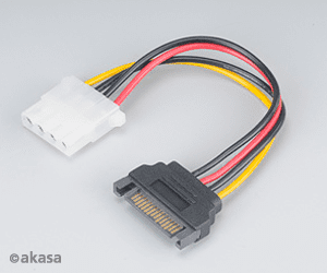 Molex Adaptér SATA na 4pin - 15 cm