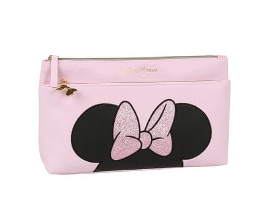 Disney Minnie Disney Ružová kozmetická taštička na zips 33x19x5 cm