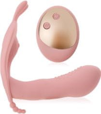 XSARA Samonosný vibrátor na dálkové ovládání masažér g-bodu a klitorisu - 10 sex funkcí - 78523953