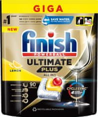 Finish Ultimate Plus All in 1 kapsule do umývačky riadu Lemon 90 ks