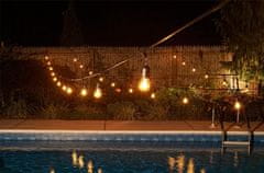 LUMILED Záhradné svietidlo LED svetelná reťaz 20m GIRLANDA MALUS 20x E27 + 20x LED žiarovka 4W 2000K Teplá biela