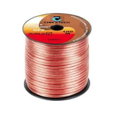 Cabletech Kábel reproduktora 1,0 mm OFC (100 m rolka) ružový KAB0317