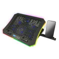 Esperanza Chladiaca podložka herná pod notebook LED RGB čierna EGC109