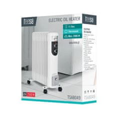 Teesa Olejový chladič 2500W, 11 rebier biely TSA8049