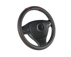 Automax Poťah na volant čierny s červením pásikom veľ. M