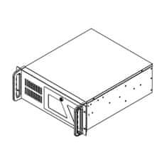 DATACOM 19" Case IPC 4U/485mm Čierny bez PSU