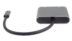 PremiumCord MST adaptér USB-C na HDMI + VGA, rozlíšenie 4K a FULL HD 1080p