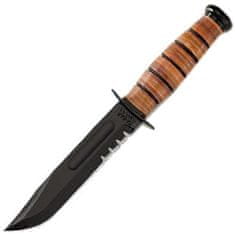 KA-BAR® Nôž US ARMY ozubený ČIERNY