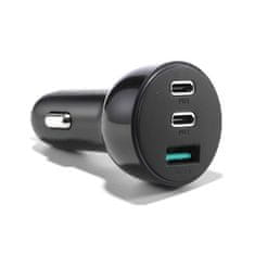 Joyroom JR-CL26 autonabíjačka 2x USB-C / USB 70W, čierna