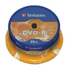 VERBATIM DVD-R 16x cake25