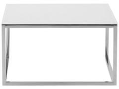 Beliani Sada 2 konferenčných stolíkov biela/strieborná BREA