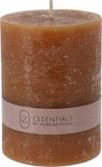 Koopman Hnedá vosková sviečka bez vône 8 x 6 cm