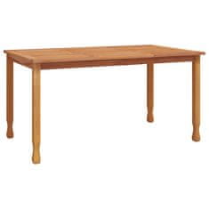 Petromila vidaXL Záhradný jedálenský stôl 150x90x75 cm tíkové masívne drevo