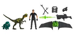 Mattel Jurassic World Ian Malcolm s dinosaurami a doplnkami HLN18