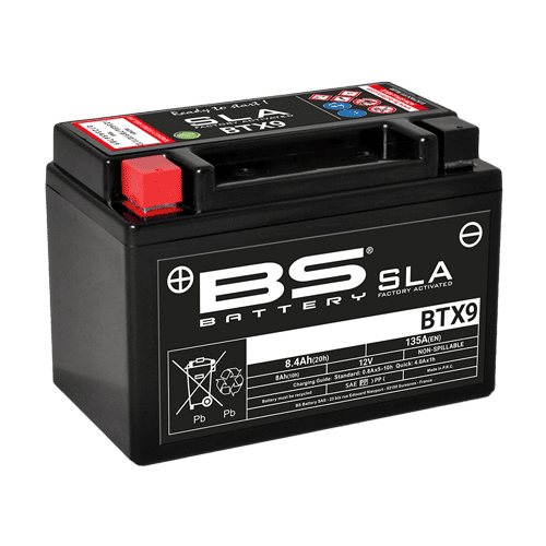 BS-BATTERY V továrni aktivovaný akumulátor BTX9 (FA) (YTX9 (FA)) SLA