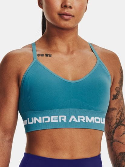 Under Armour Podprsenka UA Seamless Low Long Bra-BLU