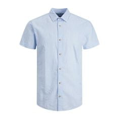 Jack&Jones Pánska košeľa JJESUMMER Slim Fit 12220136 Cashmere Blue (Veľkosť M)