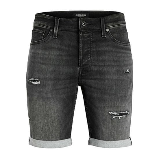 Jack&Jones Pánske kraťasy JJIRICK Regular Fit 12224129 Black Denim