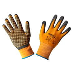 NEO Pracovné rukavice, Nylon, Nitile Dot Coated, 4131X, Veľkosť 10