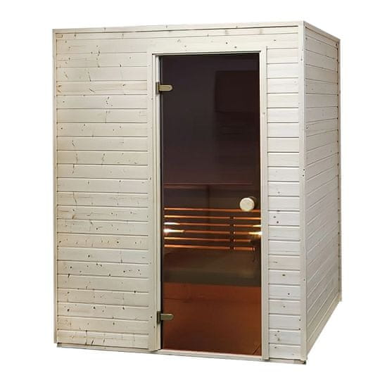 Topsauna INTERIÉROVÁ FÍNSKA SAUNA KUUSI 130 X 110 cm s príslušenstvom, dopravou a montážou ZDARMA