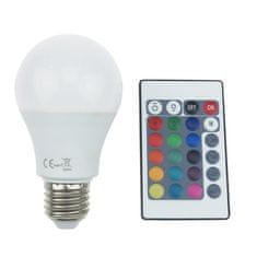 ACA ACA Lighting LED SMD A60 E27 230V 8W IR RGB plus 3000K 180st 650lm Ra80 A608RGBWN