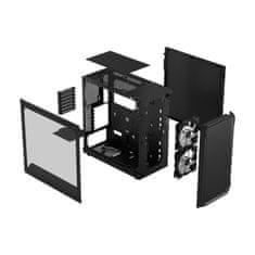 Fractal Design Focus 2 RGB Black TG Clear Tint/Midi Tower/Transpar./Čierna