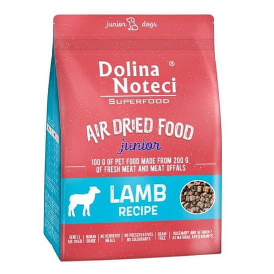 DOLINA NOTECI Superfood Junior Jahňacie Jedlo Sušené Krmivo Pre Psov 1kg