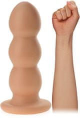 XSARA Obrovské anální dildo pr. 9 cm kuličkový anal plug kolík na přísavce - 78256989
