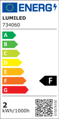 LUMILED Záhradné svietidlo LED svetelná reťaz 15m GIRLANDA MALUS 15x E27 + 15x LED žiarovka 6W 2200K Teplá biela