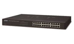 Planet GSW-2401 Switch 24x 10/100/1000, kov, rackmount, fanless