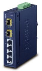 Planet IGS-620TF Priemyselný Switch 4x 10/100/1000Base-T, 2x 100/1G/2.5GBase-X SFP, -40~+75°C