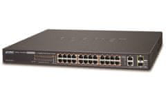 Planet FGSW-2624HPS4 L2 switch, 24x100Mb, 2x1Gb SFP, 24x PoE 802.3at 420W