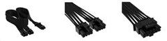 Corsair Premium Individually Sleeved 12+4pin PCIe Gen 5 12VHPWR 600W cable, Type 4, BLACK