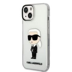Karl Lagerfeld  IML Ikonik NFT Zadný kryt pre iPhone 14 Plus Transparent