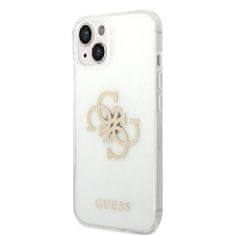 Guess  TPU Big 4G Full Glitter zadný kryt pre iPhone 14 Plus Transparent