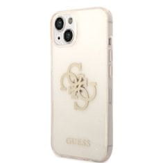 Guess  TPU Big 4G Full Glitter zadný kryt pre iPhone 14 Plus Gold