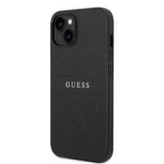 Guess Zadný kryt PU Leather Saffiano pre iPhone 14 Plus Black