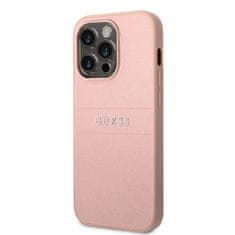 Guess Zadný kryt PU Leather Saffiano pre iPhone 14 Pro Max Pink
