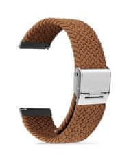 TopQ Pletený remienok Braid pre Apple Watch 3-4-5-6-SE 42-44mm hnedý 60386