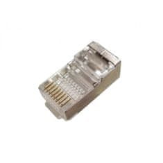 XtendLan Konektor STP RJ45 CAT5e, drôt, tienený, okrúhly, 50u