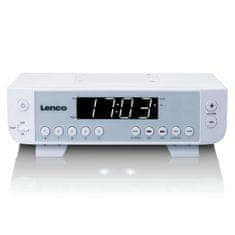 LENCO KCR-11 white - Kuchynské rádio, 0,9" biely LED displej